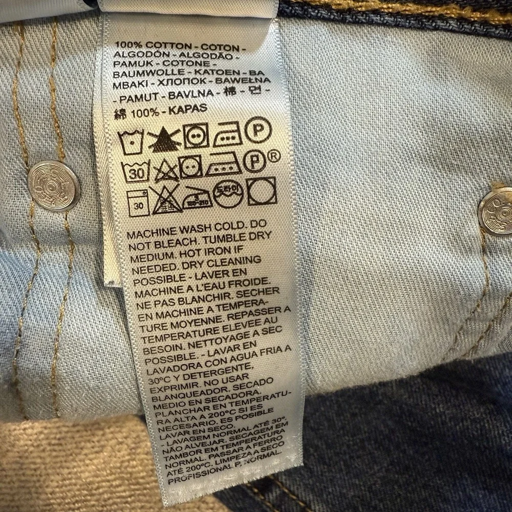 Levi's 550 Relaxed Fit Jeans Men's 44x32 Blue Denim